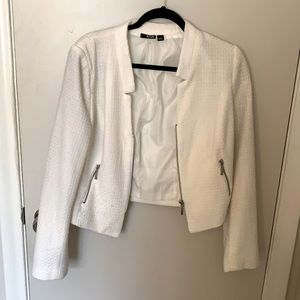 White a.n.a Textured Blazer